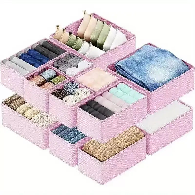 6-Piece Dreamy Drawer Organizers! Multi-Compartment Magic Bins -Tidy Kids' Clothes&Nursery Chaos.Space-Saving, Durable&Stylish.