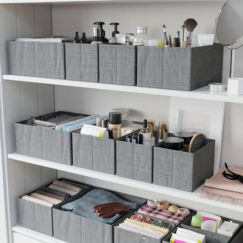 6-Piece Dreamy Drawer Organizers! Multi-Compartment Magic Bins -Tidy Kids' Clothes&Nursery Chaos.Space-Saving, Durable&Stylish.