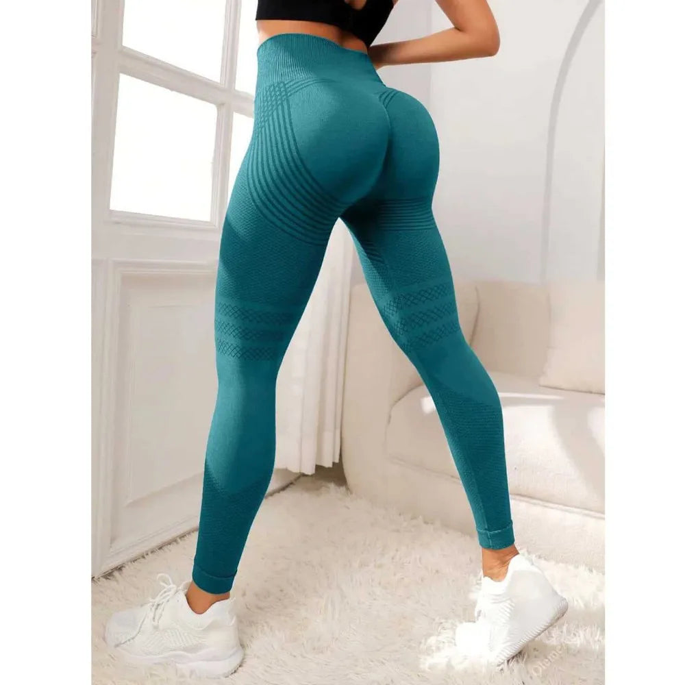 Butt Lifting High Waisted 3D Yoga Leggings Tummy Control Workout Pants Anti Cellulite Gym Legging for Women