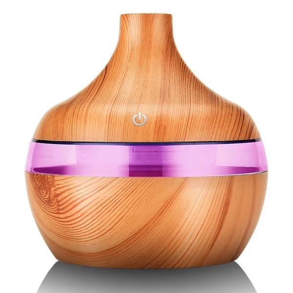 300ml Wood Grain Aroma Diffuser & Humidifier