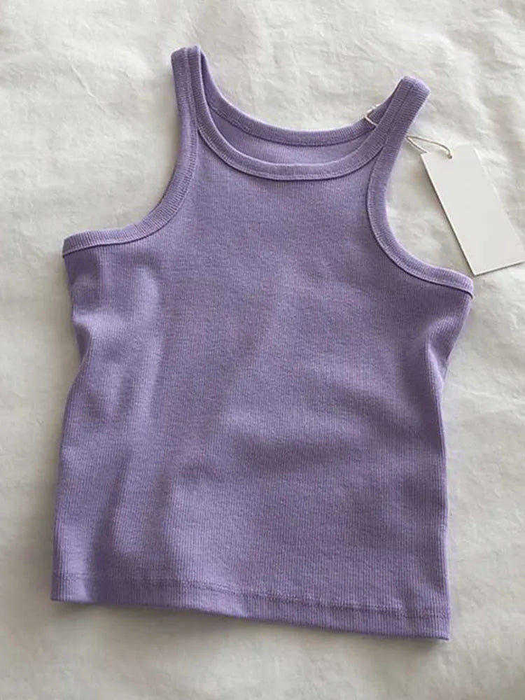 2025 Women Tank Tops Sexy Cropped Top Female Women Summer Camisole Camis Black White Sport Clothes For Women