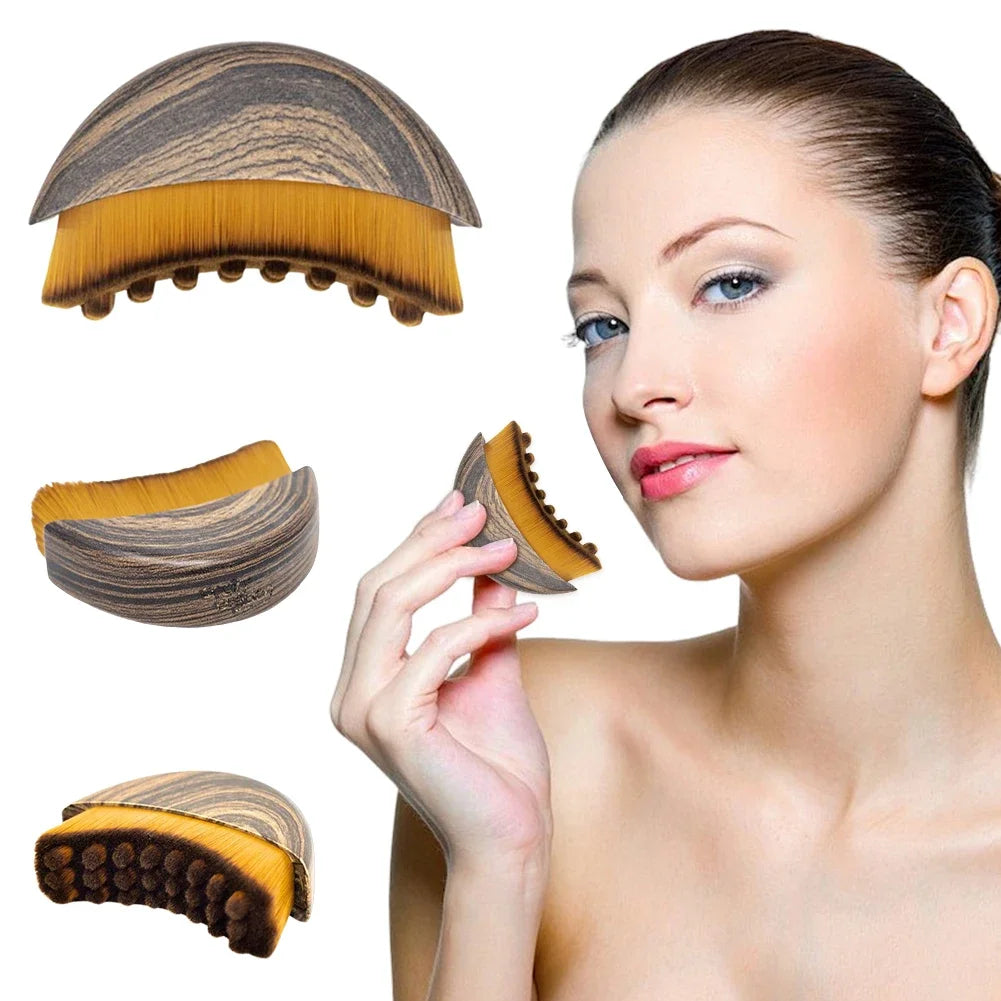 Dry Facial Brush - Soft Bristle Lymphatic Massage & Exfoliation Tool