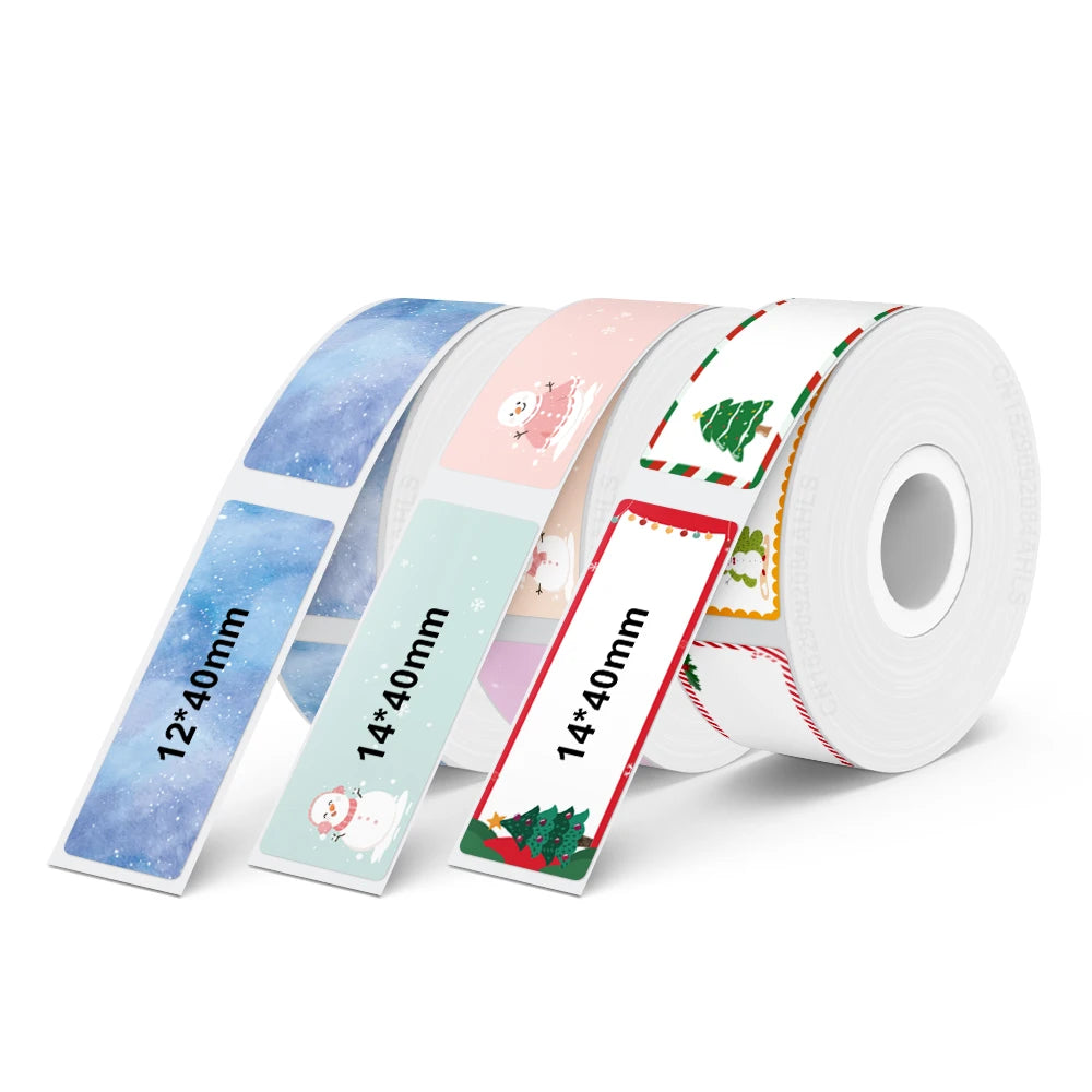 Adhesive Label Printer Marklife P12 Portable Labeler Inkless Thermal Printer with P12 Label Stickers Printer Bag Bluetooth Maker