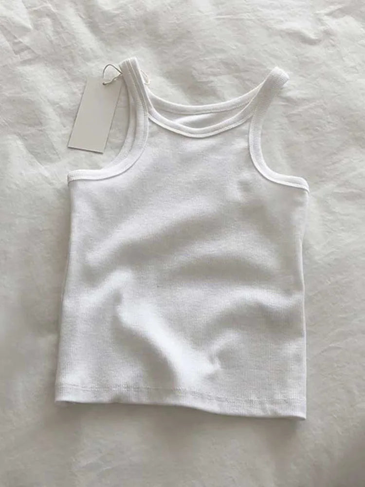 2025 Women Tank Tops Sexy Cropped Top Female Women Summer Camisole Camis Black White Sport Clothes For Women