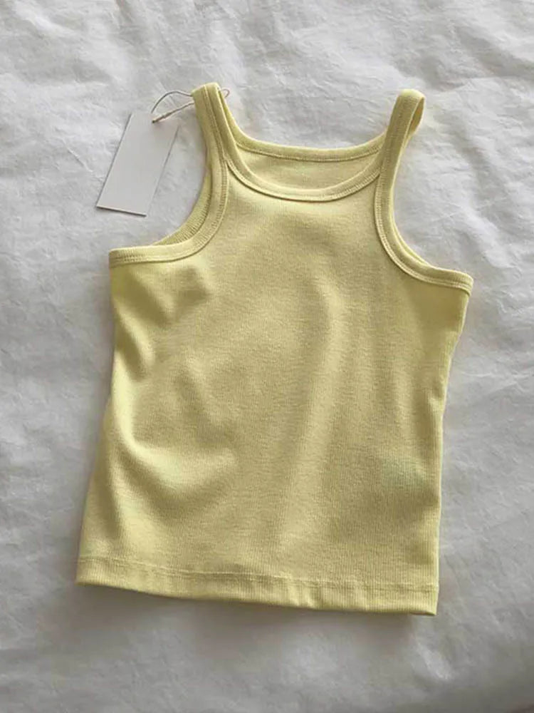 2025 Women Tank Tops Sexy Cropped Top Female Women Summer Camisole Camis Black White Sport Clothes For Women