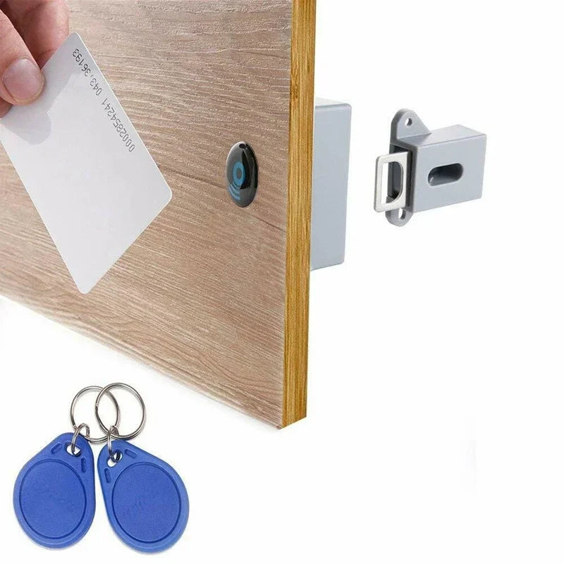 Battery RFID Digital Cabinet Lock Invisible Hidden IC Card Sensor Smart Door Lock Locker Drawer Wardrobe Wooden Door Lock