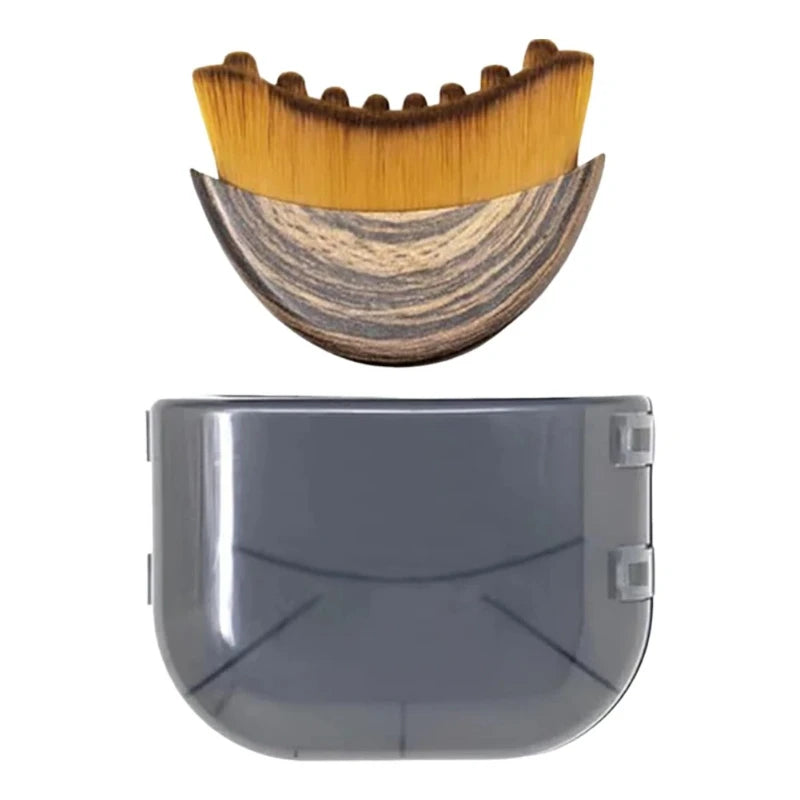 Dry Facial Brush - Soft Bristle Lymphatic Massage & Exfoliation Tool