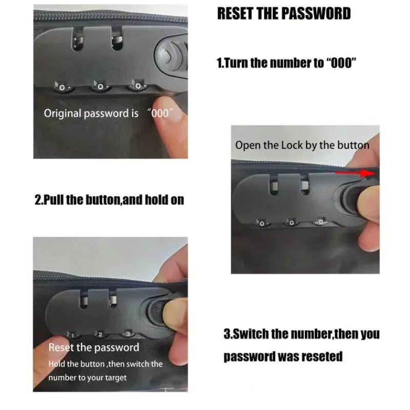 3-Layer Document Organizer with Lock - Water-Resistant Travel File Storage Case