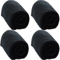 Premium Black Hand Towels - 100% Cotton Ultra Soft & Absorbent (4-Pack)