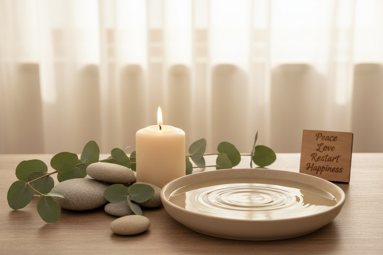 peace, love, restarting life, happiness